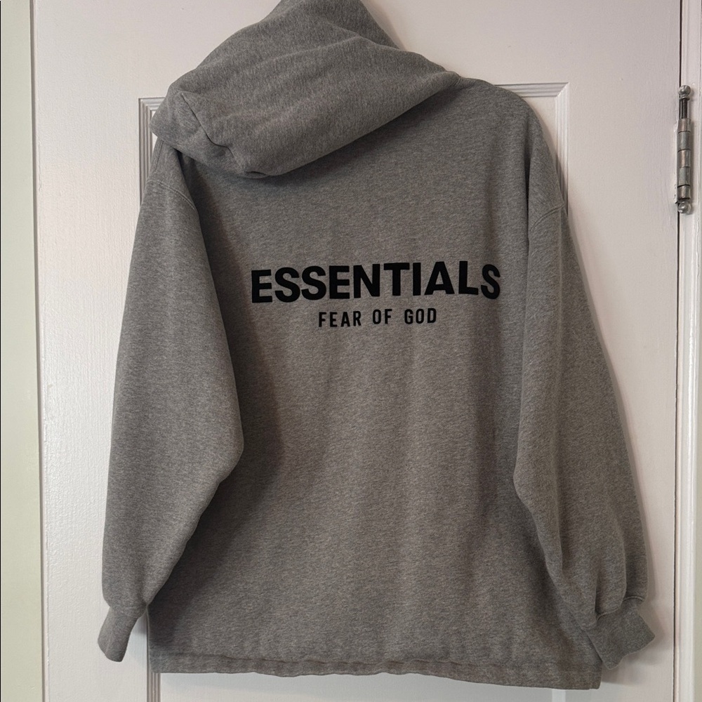 Essentials Charcoal Gray Hoodie